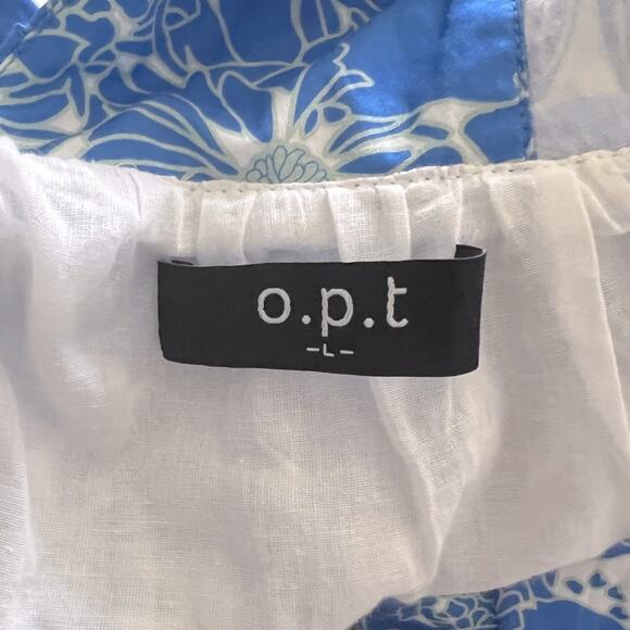 O.P.T Didi Mini Dress Blue Floral Size Large NWOT - Picture 9 of 12